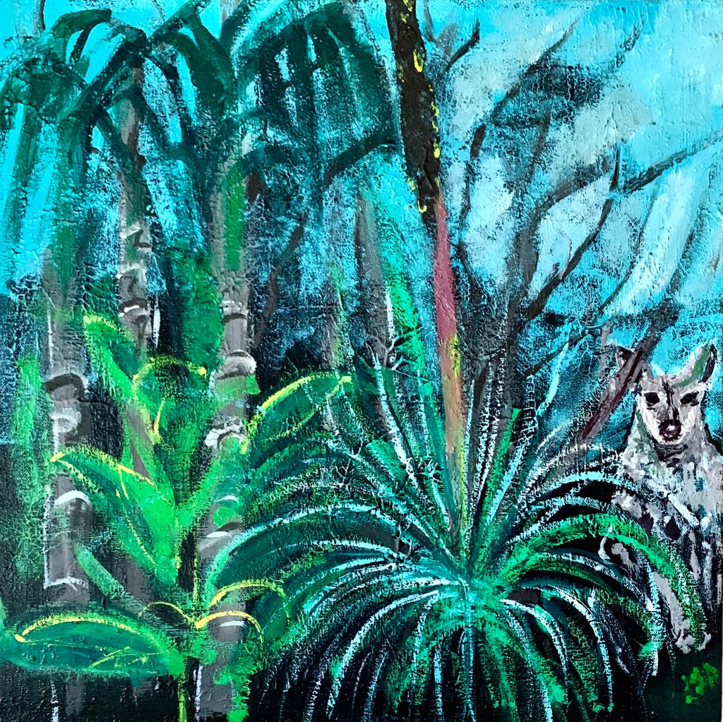 Painting Wollumbin from my&nbsp;garden