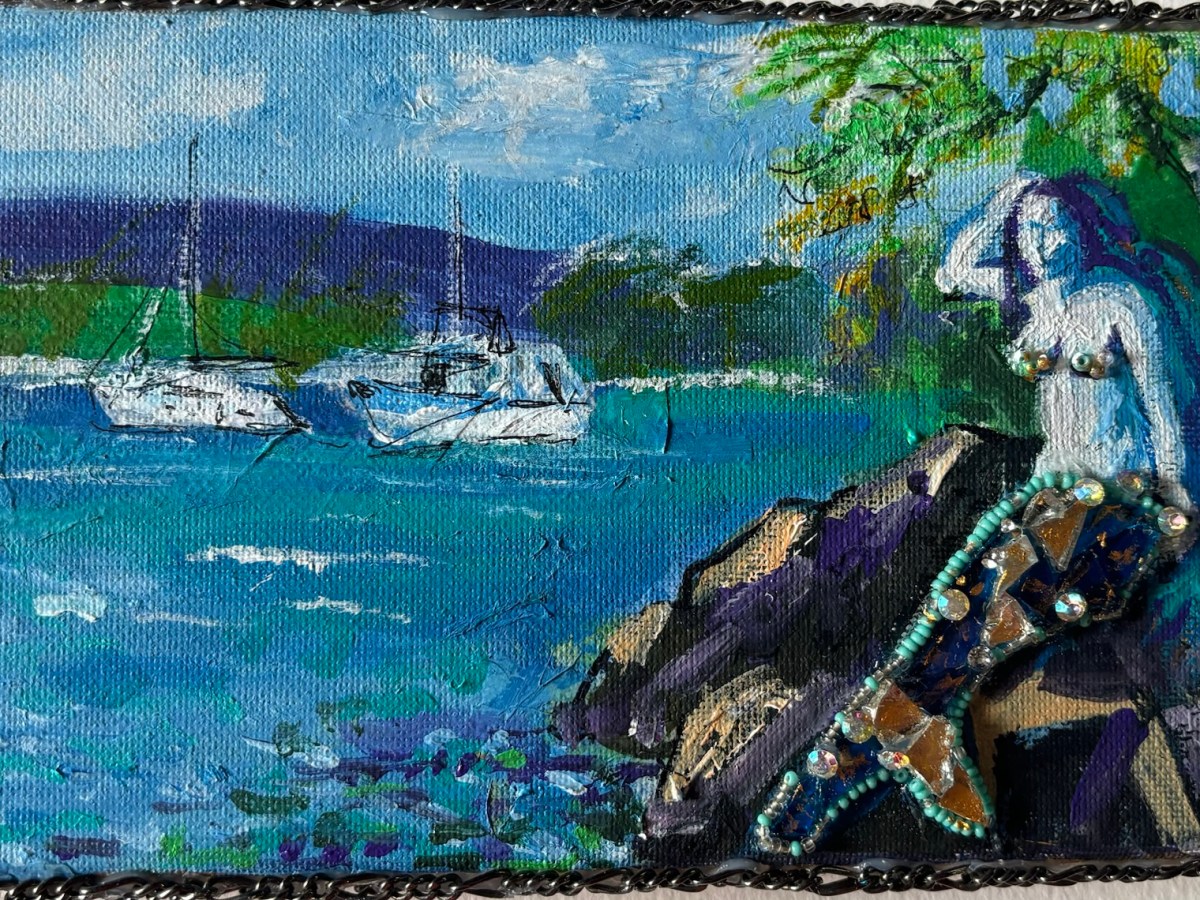 Small Iluka Mermaid painting&nbsp;sold