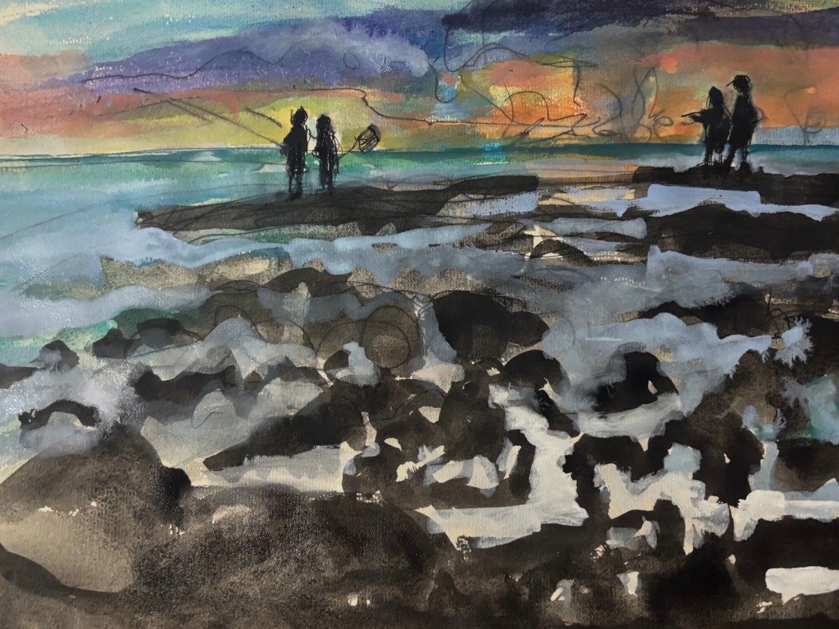 Watercolours of Bluff&nbsp;Beach